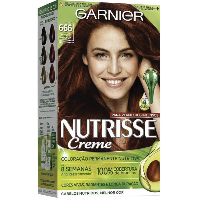 Tintura para Cabelo Nutrisse Pimenta Malagueta 666 Kit