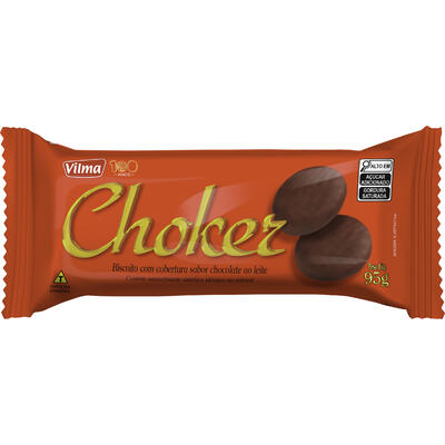 Biscoito Choker Coberto com Chocolate 95g