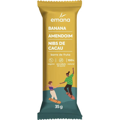 Barra de Proteína Emana Banana, Amendoim e Cacau 35g
