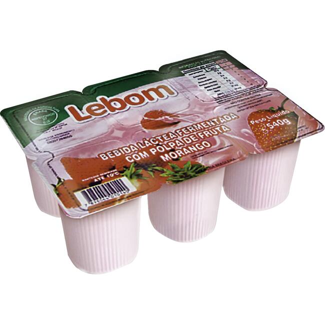 Bebida Láctea Polpa Lebom Morango 540g