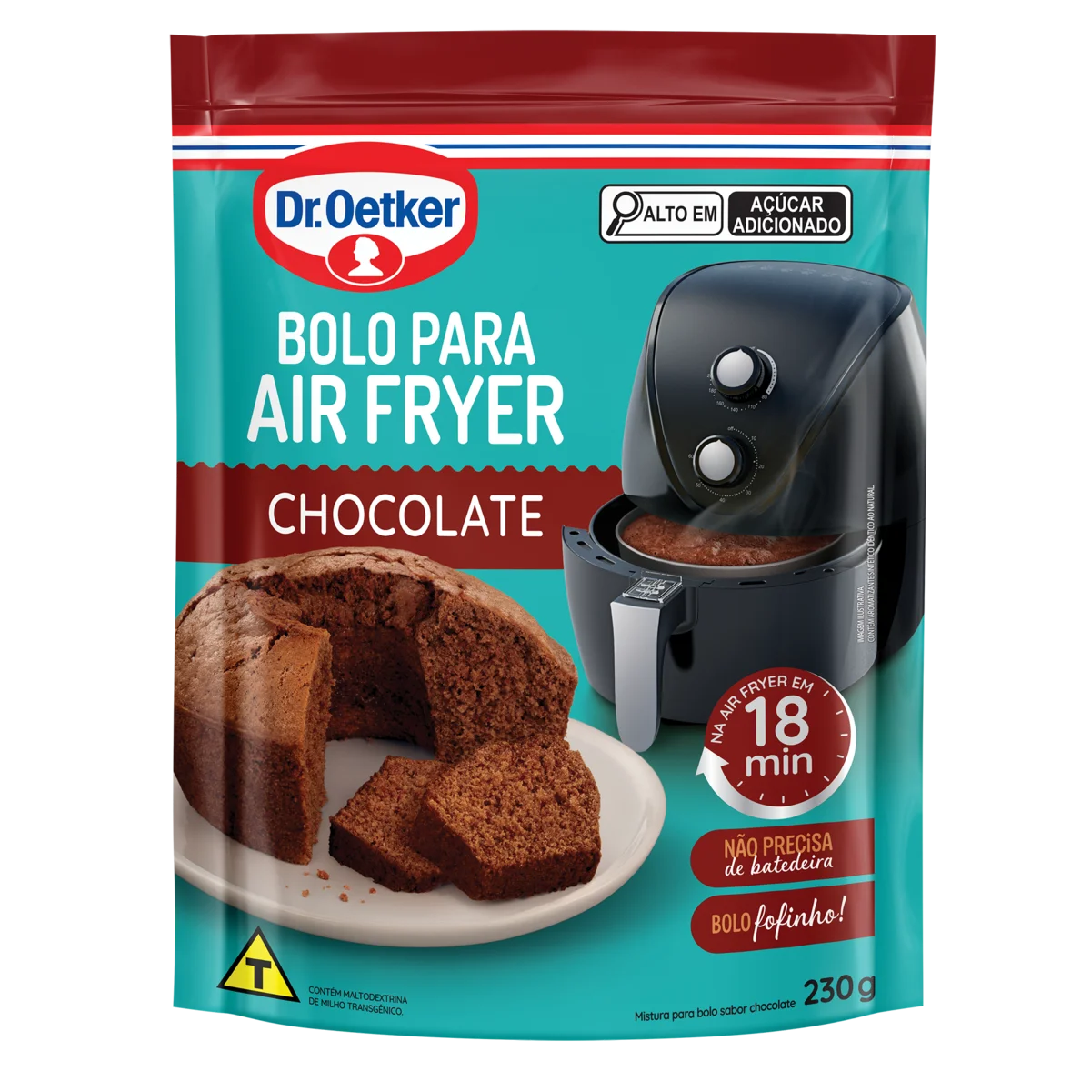 Mistura para Bolo DR OETKER Air Fryer Chocolate 230g