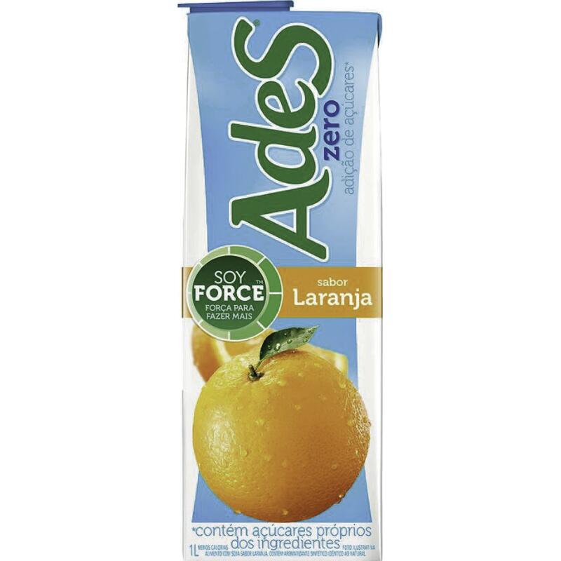 Alimento Ades À Base de Soja Laranja 1L