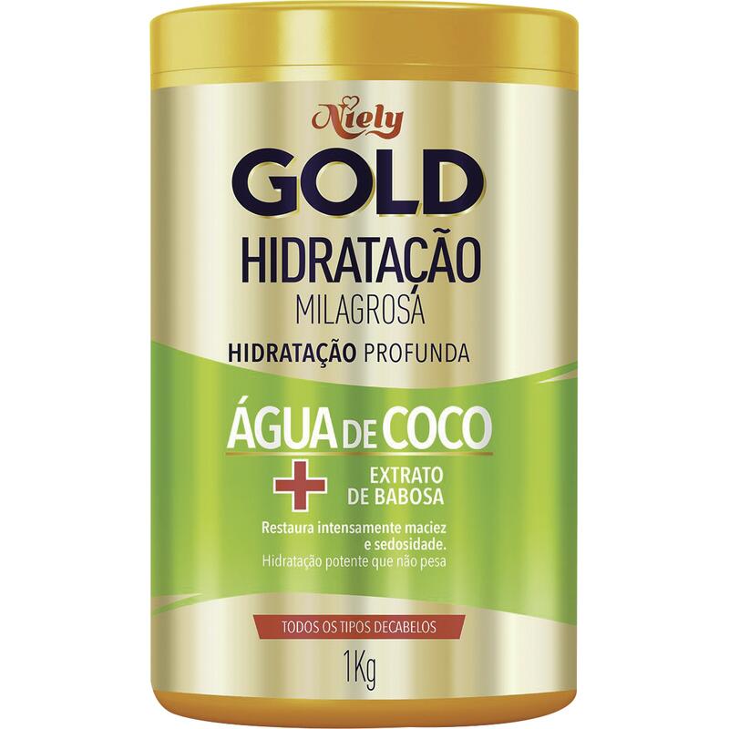 Creme de Tratamento para Cabelo Niely Água de coco 1kg