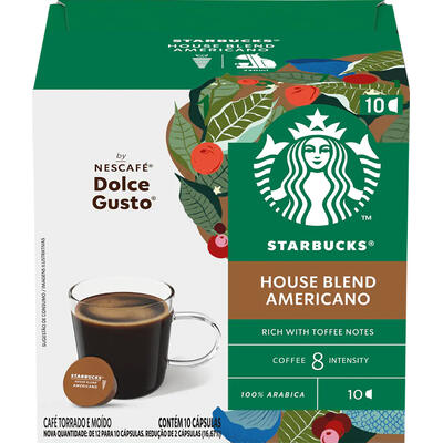 Café em Cápsulas Dolce Gusto Starbucks Americano 10un