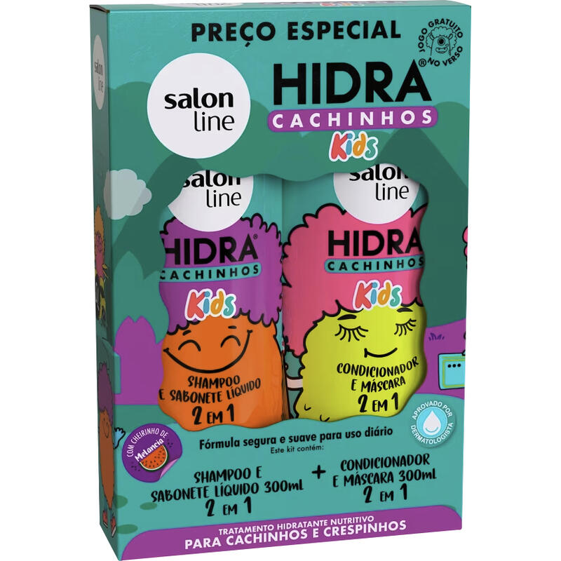 Kit Hidra Cachinhos Shampoo + Condic. 300ml 2 em 1