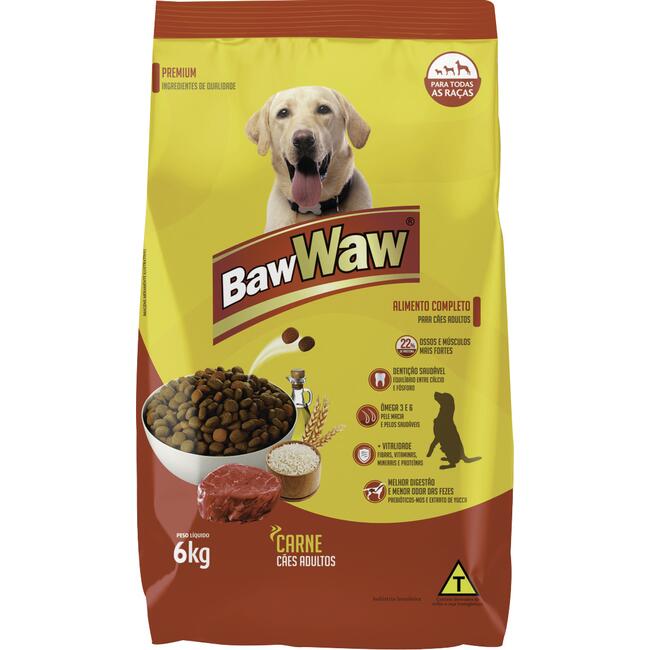 Alimento para Cães Baw Waw Carne 6kg