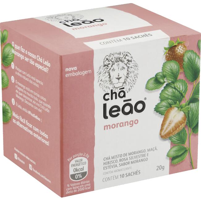 Chá Leão Morango 20g