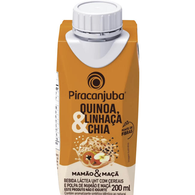 Bebida Láctea Piracanjuba Mamão e Maçã 200ml