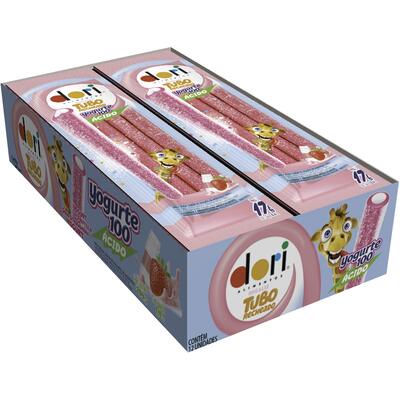 Bala de Gelatina Dori Tubo Yogurte ácido 12x17g