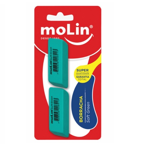 Borracha Soft Green Com 2 Unidades - Molin Do Brasil