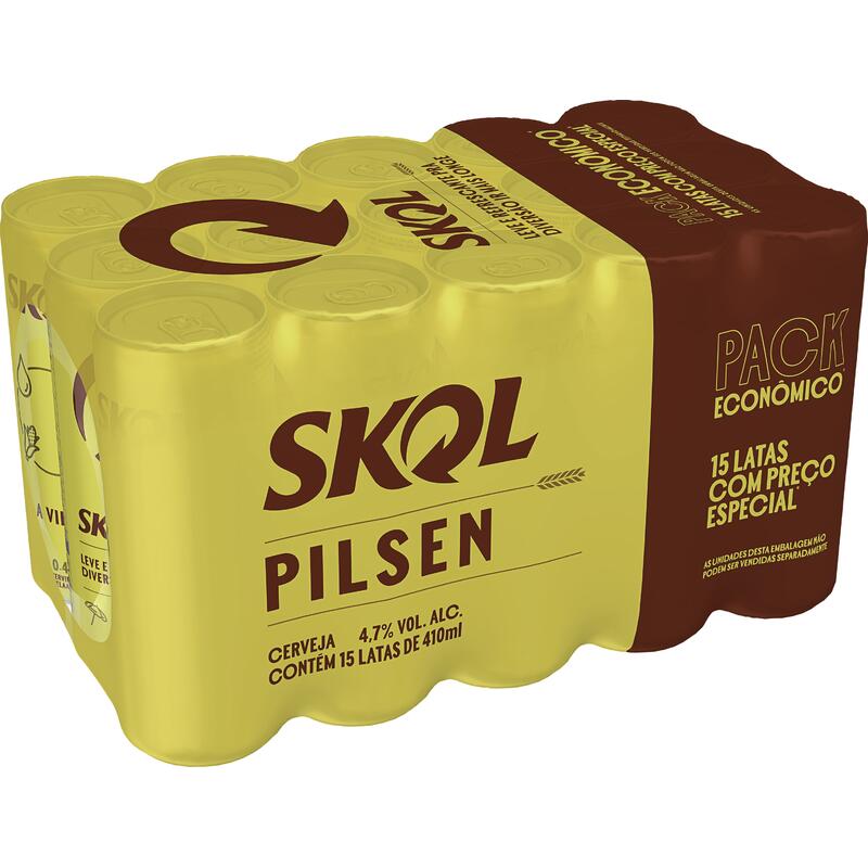 Cerveja Skol 15x410ml