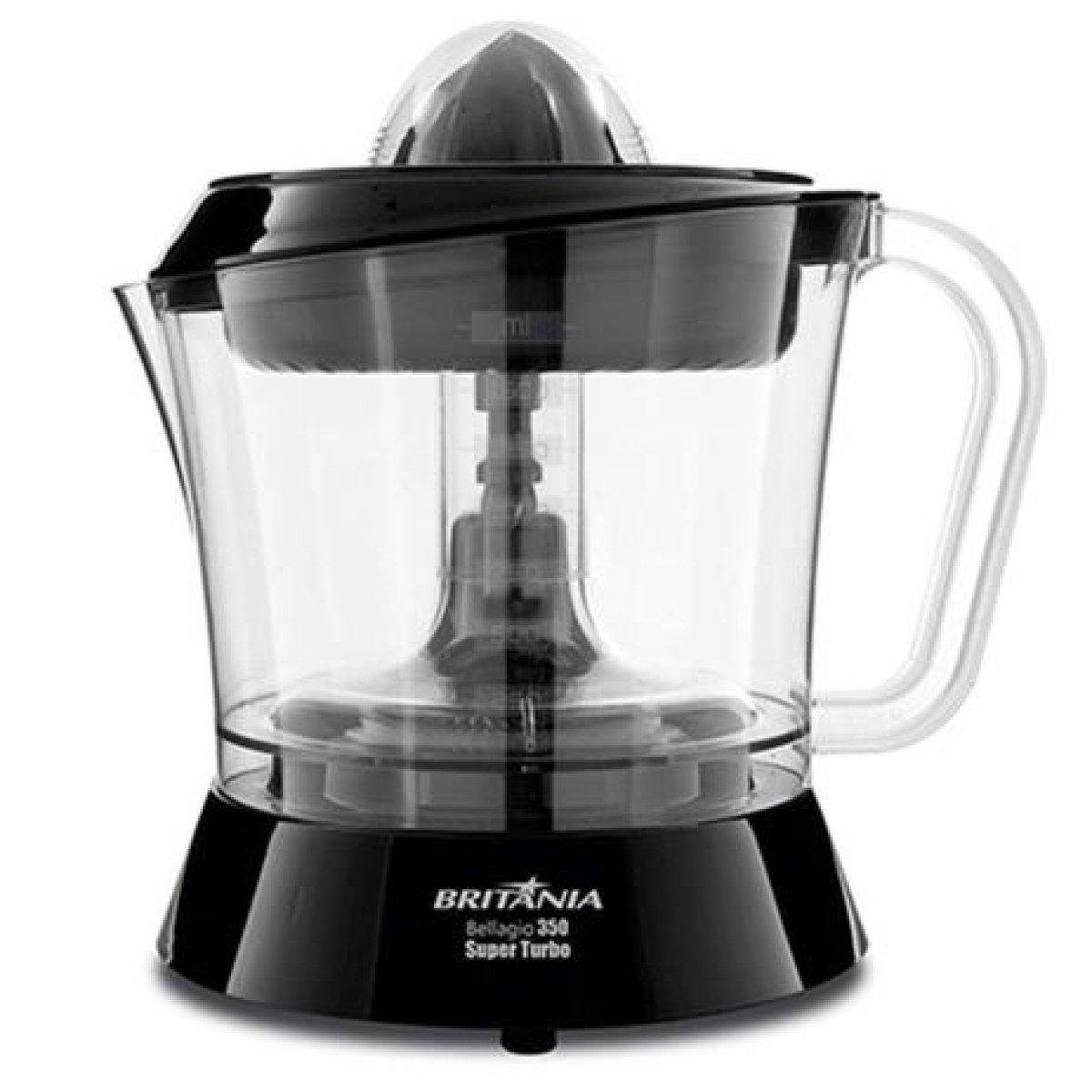 Espremedor de Frutas Britânia Bellagio 350 Preto 110V