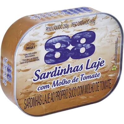 Sardinha 88 Laje Molho de tomate 165g