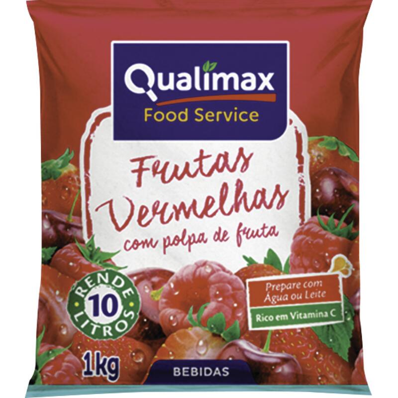 Refresco em Pó Qualimax Frutas vermelhas 1kg
