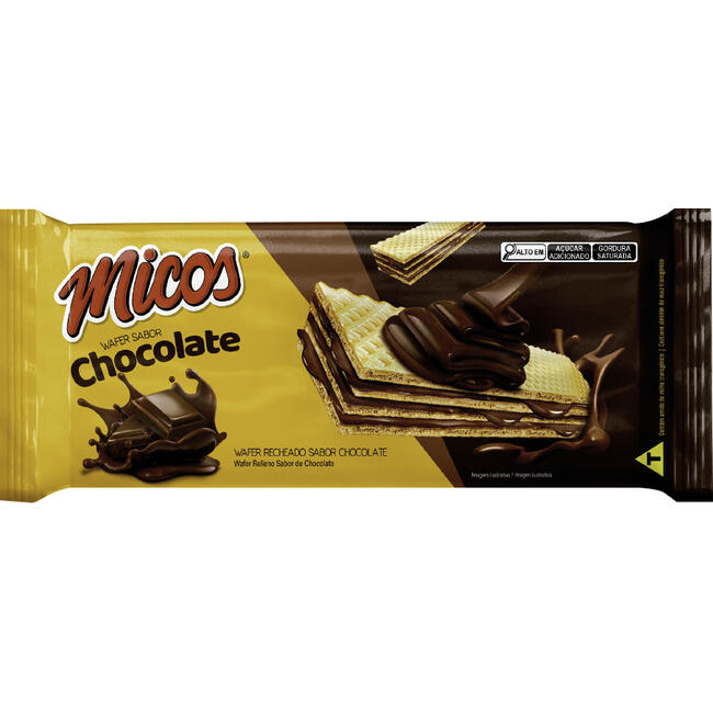 Biscoito Wafer Micos Chocolate 78g