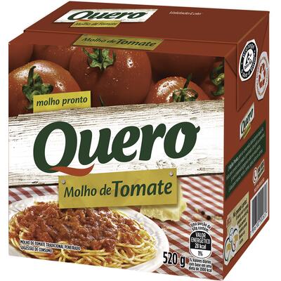 Molho de Tomate Quero Tradicional 520g