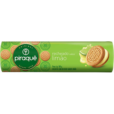Biscoito Recheado Piraquê Limão 160g