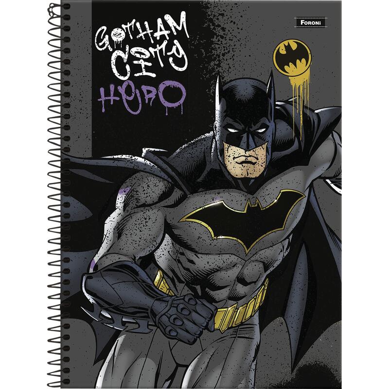 Caderno Batman Foroni 160 folhas un
