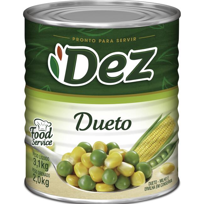 Ervilha Milho Dueto Dez 2kg