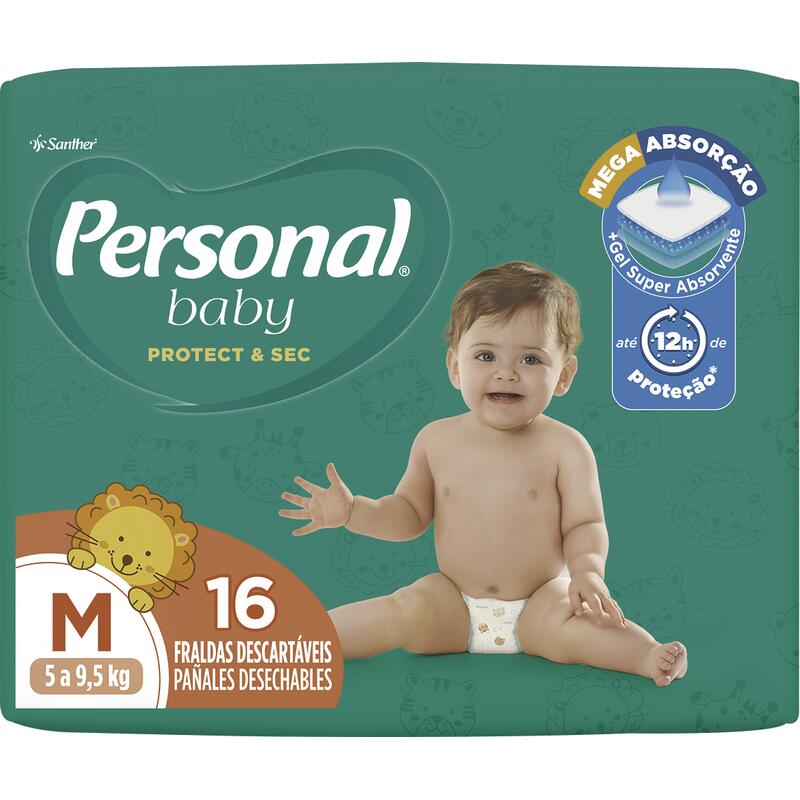 Fralda Descartável Personal Jumbinho M 16 un