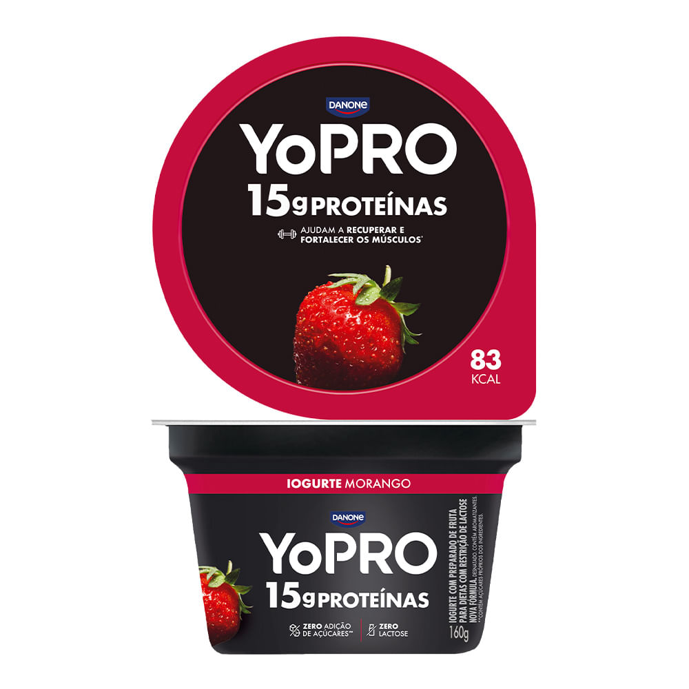 Iogurte YoPRO 15g de Proteínas Morango 160g