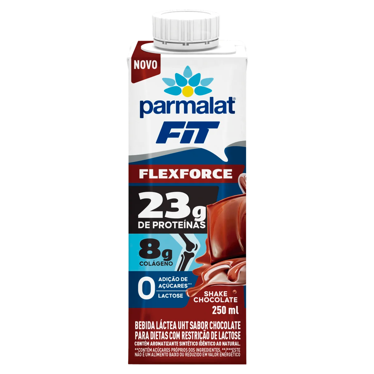 Bebida Láctea UHT Chocolate Zero Lactose Parmalat Wheyfit 250ml