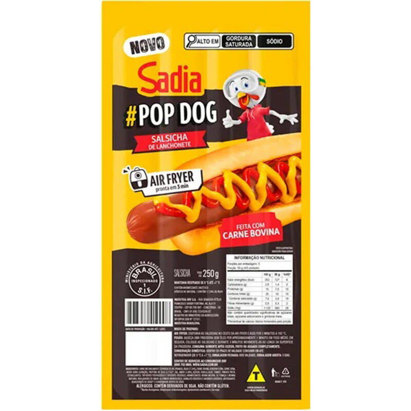 Salsicha #Pop Dog Sadia 250g