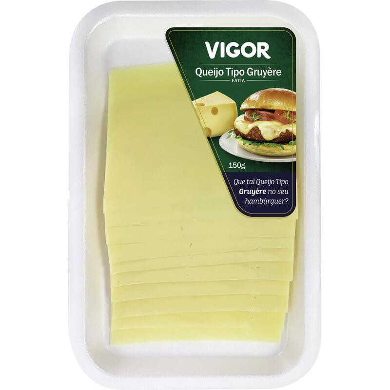 Queijo tipo Gruyère Vigor Fatiado 150g