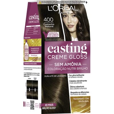 Tintura Casting Gloss L'Oréal 400 Castanho Kit