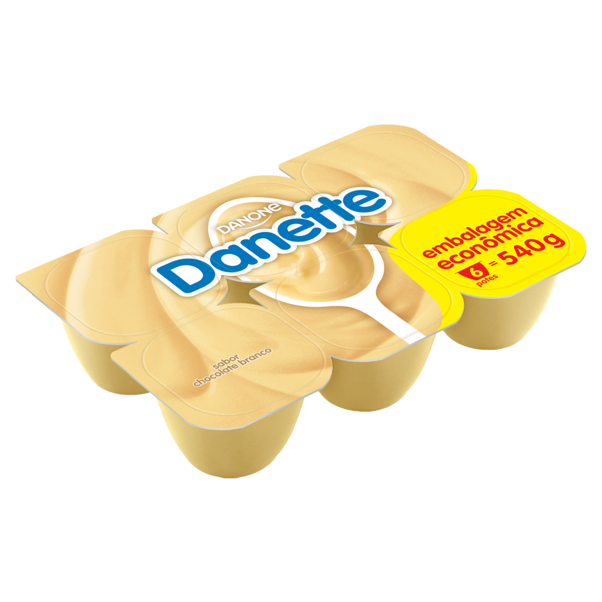 Sobremesa DANETTE Chocolate Branco Embalagem Economica 540g