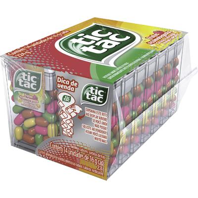 Pastilha Tic Tac Frutas 14x16g