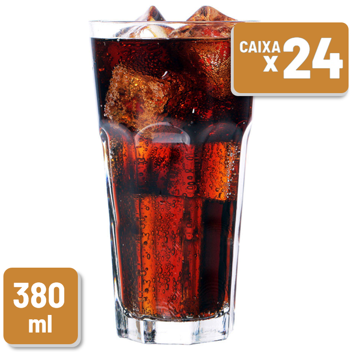 Copo Conic Max Vidro 380ml Caixa c/ 24 un
