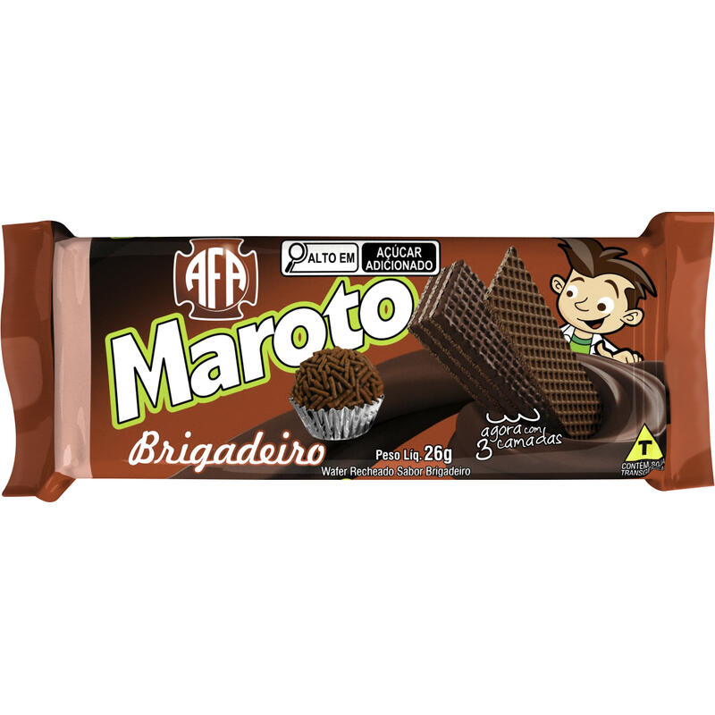 Biscoito Wafer Maroto Brigadeiro 26g