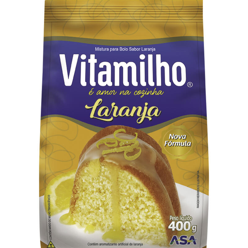 Mistura para Bolo Vitamilho Laranja 400g