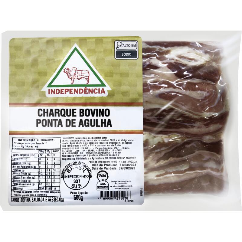 Charque Independência Ponta de Agulha 500g