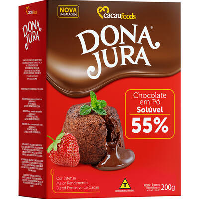 Chocolate em Pó Dona Jura 55% Cacau 200g