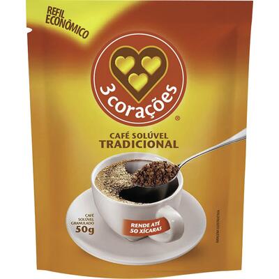 Café 3 Corações Solúvel 50g