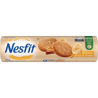 Biscoito Nesfit Banana, Aveia e Canela 160g