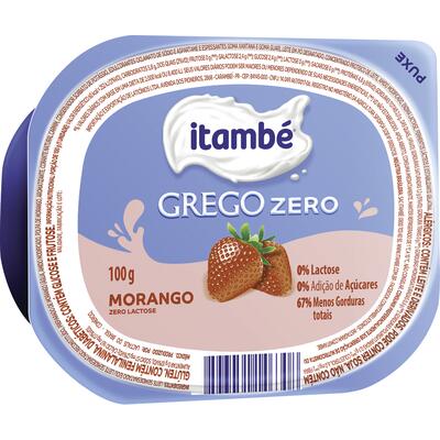 Iogurte Grego Zero Itambé Morango 100g