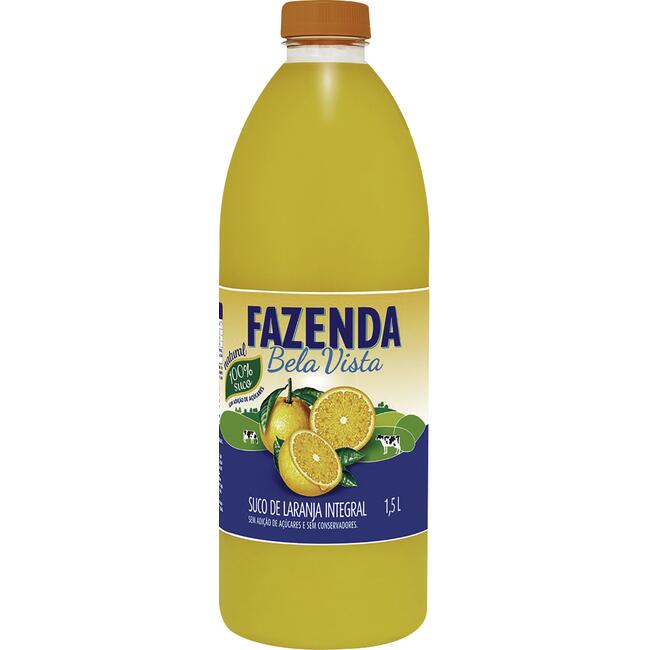 Suco Integral Laranja Fazenda Bela Vista Garrafa 1,5l