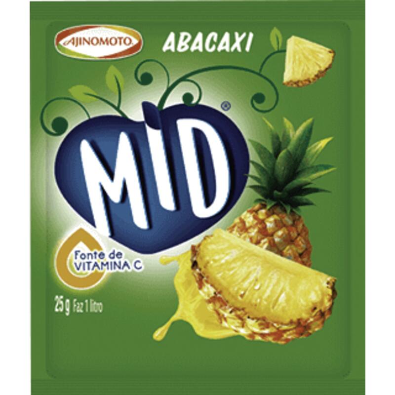 Refresco em Pó Mid Abacaxi 25g