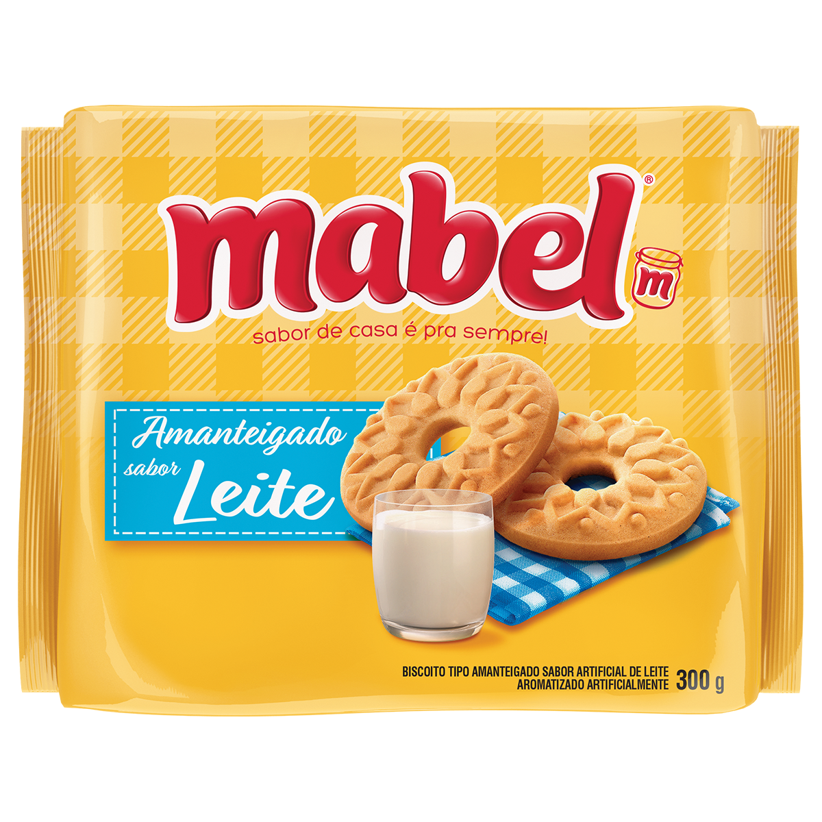 Biscoito Amanteigado Leite Mabel Pacote 330g