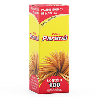 Palitos de Madeira Paraná 100un