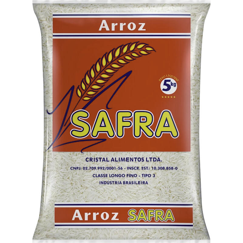Arroz Safra Longo Fino Tipo 3 5kg