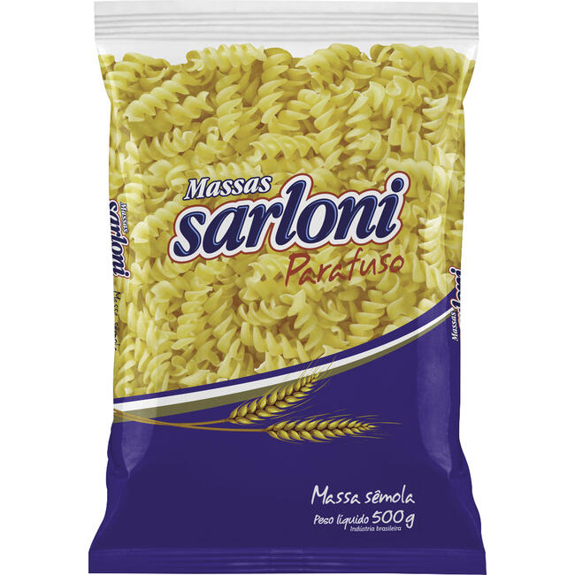Macarrão de Sêmola Sarloni Parafuso 500g