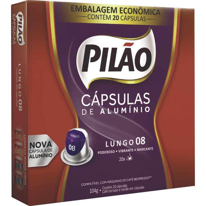 Café em Cápsulas Pilão Lungo 8 104g