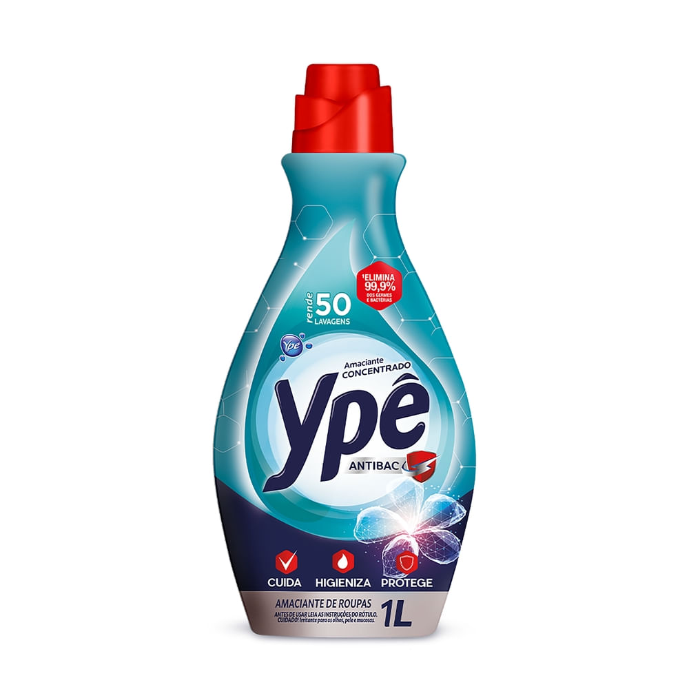 Amaciante de Roupa YPÊ Antibac Concentrado 1L