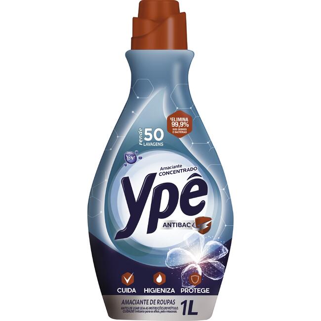 Amaciante de Roupa YPÊ Antibac Concentrado 1L