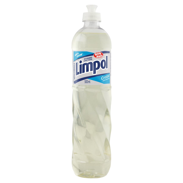 Detergente Líquido Cristal Limpol Squeeze 500ml