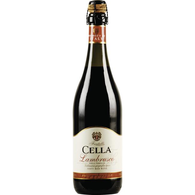 Vinho Italiano Lambrusco Cella - Tinto 750ml